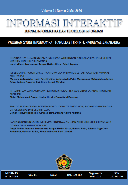 					View Vol. 11 No. 2 (2026): Jurnal Informasi Interaktif
				